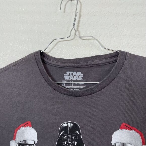 Star Wars Christmas Storm Trooper Darth Vader Cheer Crew Neck Tee Shirt Unisex - Picture 2 of 7